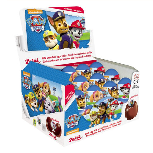 Chocolate Paw Patrol Surprise Eggs 24 Count