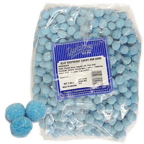 Bristows Chewy Blue Raspberry Bon Bons - 3kg