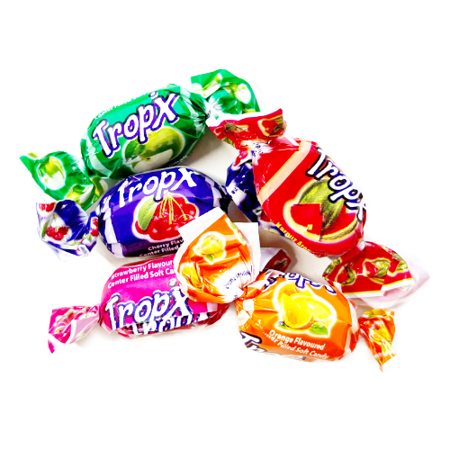 Tropix Center Filled Fruit Chews - 1kg Bulk Bag