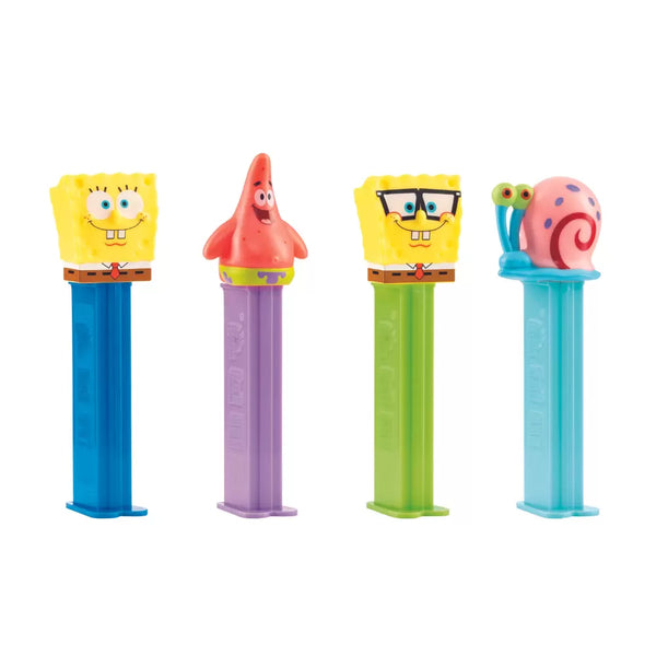 Pez Spongebob Squarepants 1+2 Dispensers - 12 Count