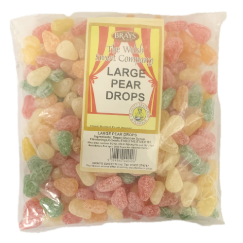 Brays Large Pear Drops Un-Wrapped - 3kg