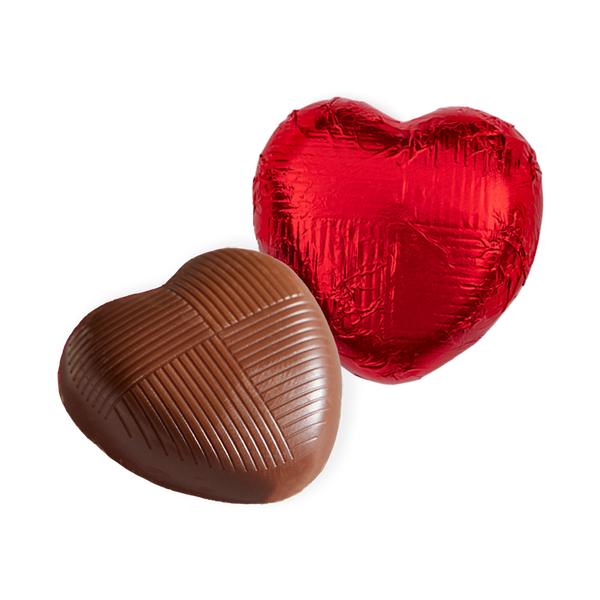 Whitakers Red Foiled Chocolate Hearts