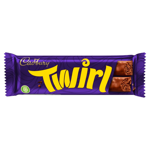 Cadbury Twirl Chocolate 43g PMP 89p - 48 Count