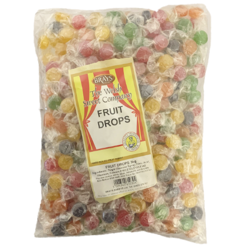 Brays Fruit Drops Wrapped - 3kg