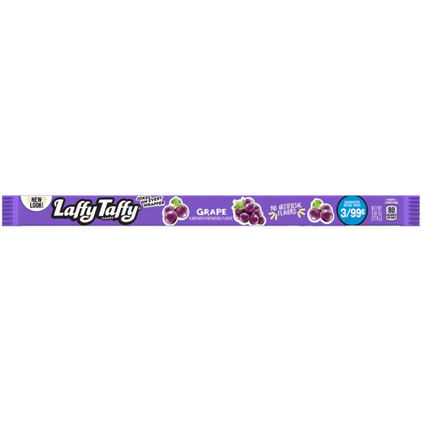 Wonka Laffy Taffy Grape Ropes - 24 Count