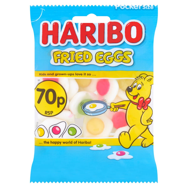 Haribo Fried Eggs Bag 60g PM 70p - 20 Count