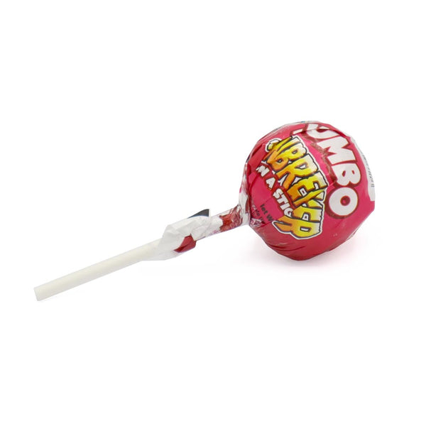 Zed Candy JUMBO 33g Strawberry Jawbreaker Pops - 40 Count