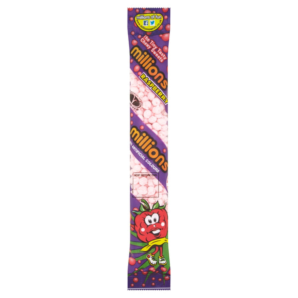 Millions Raspberry Tubes - 12 Count