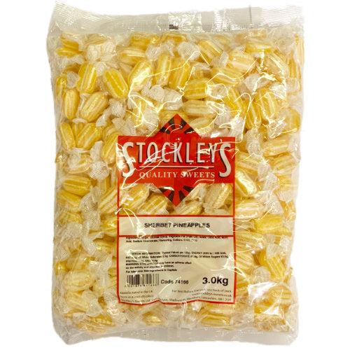 Stockleys Wrapped Sherbet Pineapples - 3kg