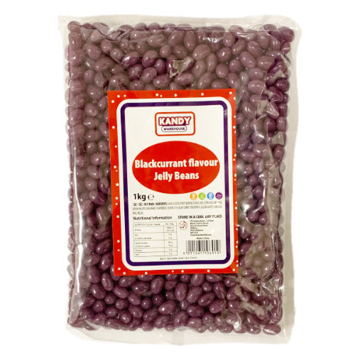 Zed Candy Blackcurrant Jelly Beans - 1kg *BBD END MAY 2025*