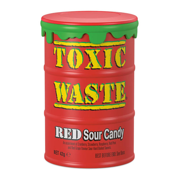 Toxic Waste Red Drums - 12 Count