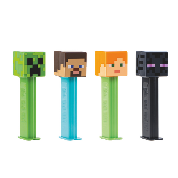 Pez Minecraft 1+2 Dispensers - 12 Count