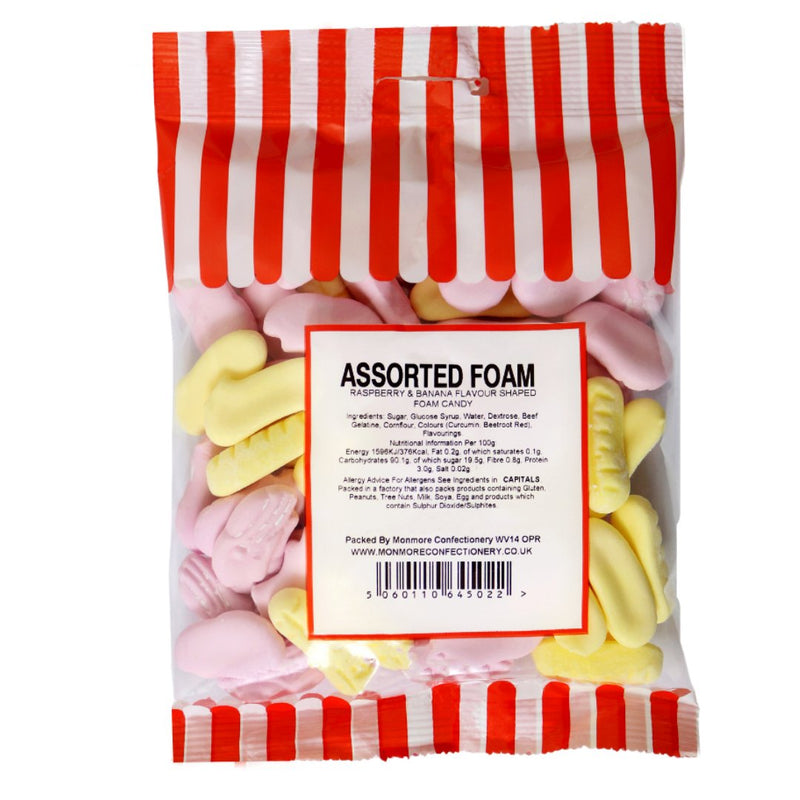 Pre-Packed Assorted Foam Mix 140g - 24 Count