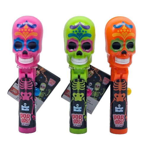 Sweet Skulls Candy Pop Ups - 12 Count