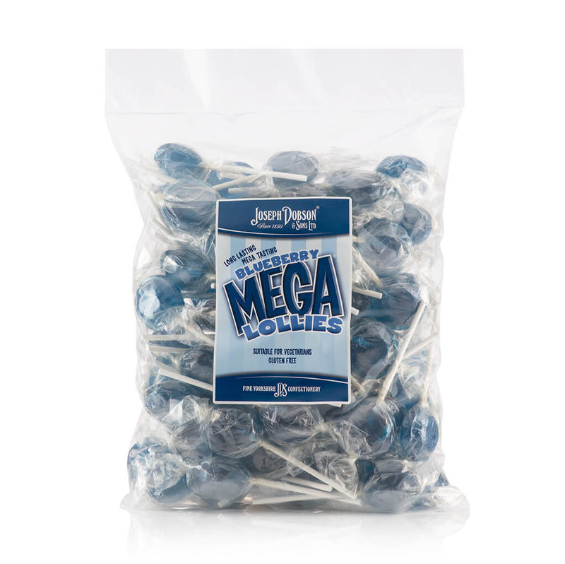 Joseph Dobson Blueberry Wrapped Mega Lollies - 1.875kg