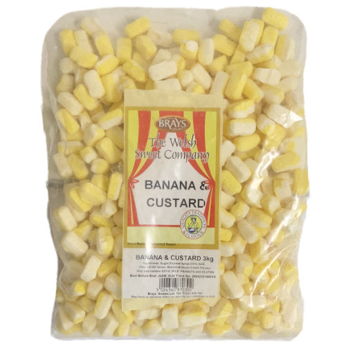 Brays Banana & Custard Un-Wrapped - 3kg