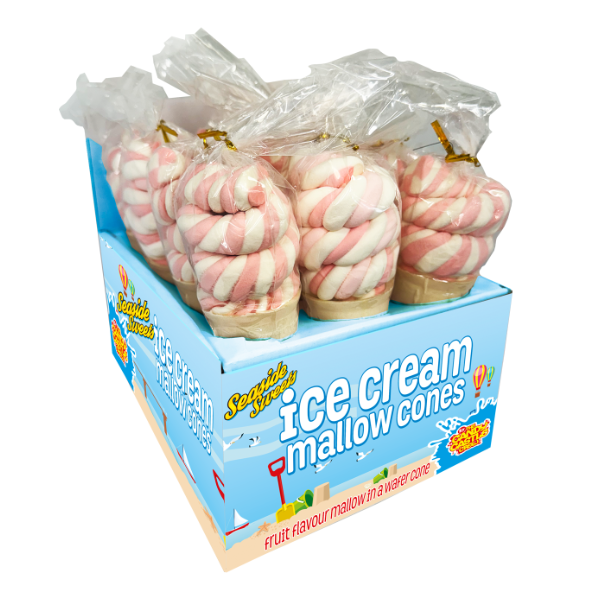 Rose Ice Cream Mallow 40g - 12 Count