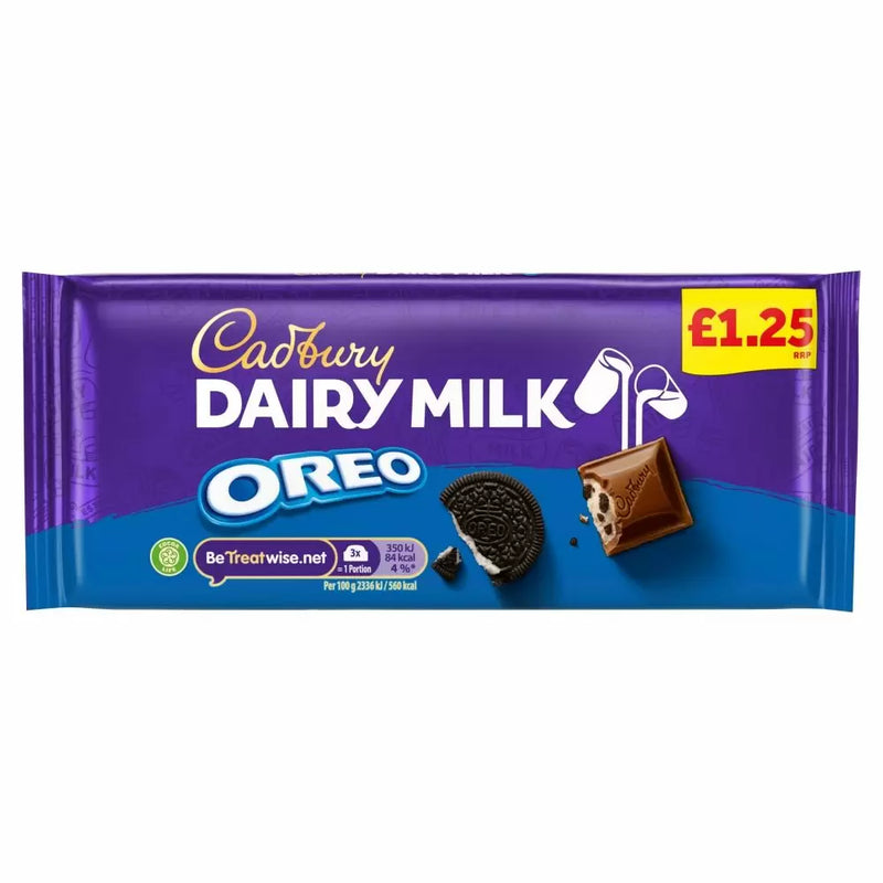 Cadbury White Oreo Chocolate Bar 120g PMP £1.35 - 17 Count