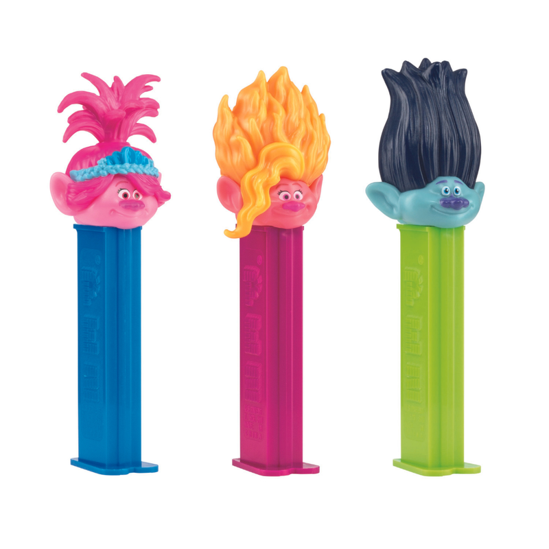 Pez Trolls 1+2 Dispensers - 12 Count