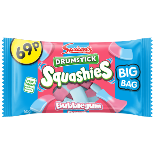 Swizzels Bubblegum Drumstick Squashies PM 69p - 30 Count