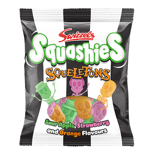 Swizzels Squashies Halloween Squeletons 120g - 12 Count