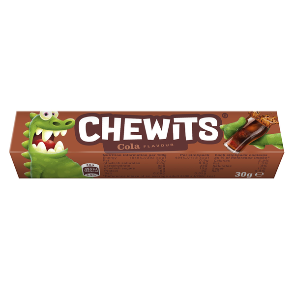 Chewits Cola Flavour Stick Pack 30g - 40 Count