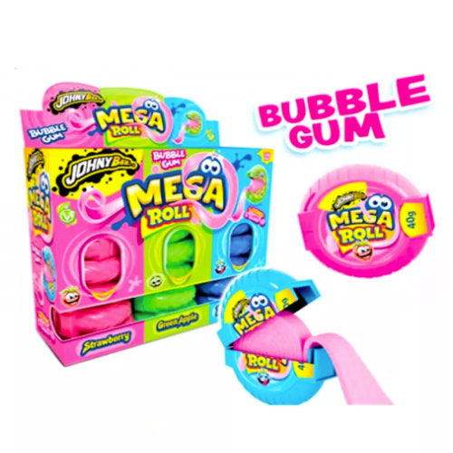 Johnny Bee Mega Roll Bubblegum Trio - 24 Count