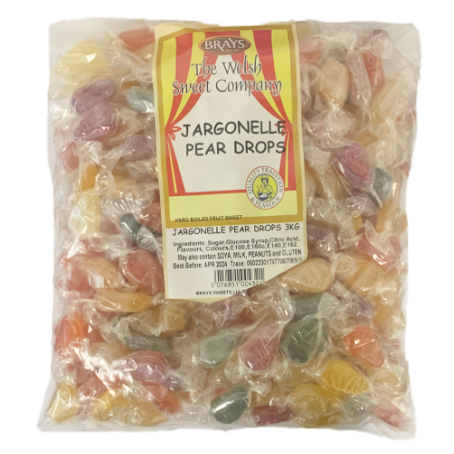 Brays Jargonelle Pear Drops Wrapped - 3kg