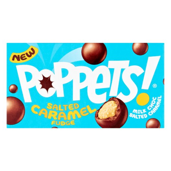 Poppets Milk Choc Salted Caramel Fudge 40g - 36 Count