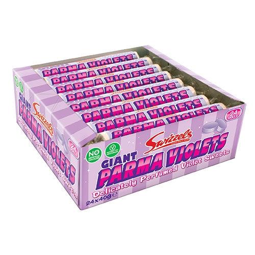 Swizzels Giant Parma Violet Rolls - 24 Count