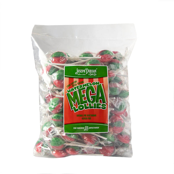 Joseph Dobson Watermelon Wrapped Mega Lollies - 1.875kg