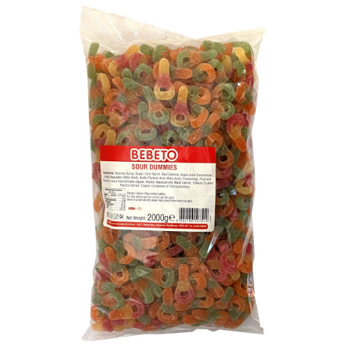 Bebeto Halal Sour Dummies - 2kg