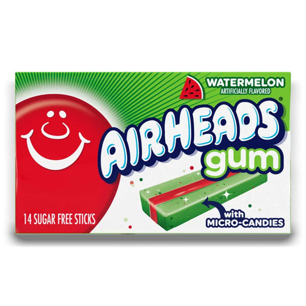 Airheads Watermelon Chewing Gum - 12 Count