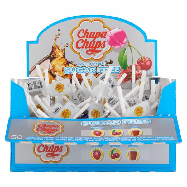 Chupa Chups Sugar Free Best Of Lollipops - 50 Count