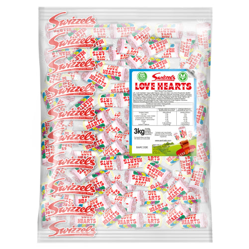 Swizzels Love Hearts Mini Rolls - 3kg